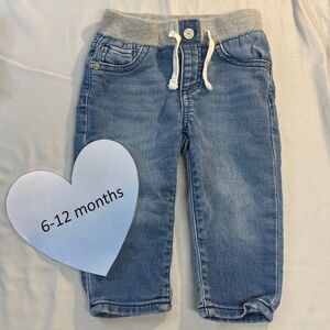 GAP - Baby - 6-12 month Blue Jeans with Grey Waistband